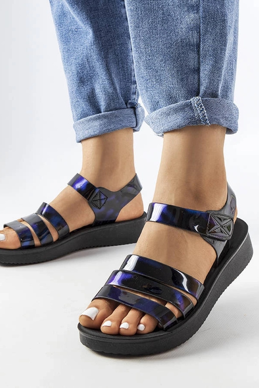 Marineblå Covillon Wedge Sandaler Marineblå Covillon Wedge Sandaler