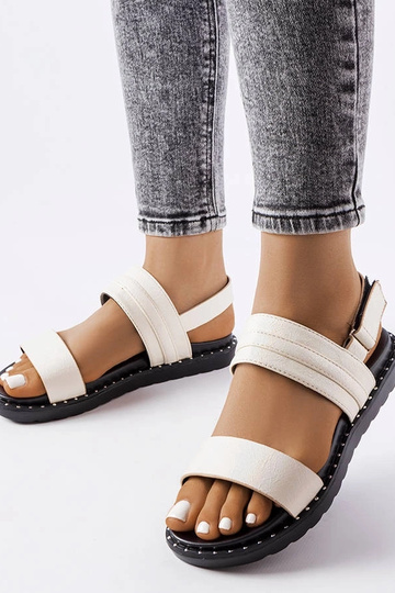 Sandales Felicienne beiges brillantes