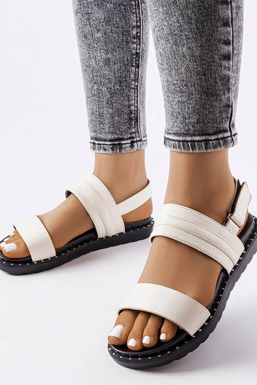 Sandales Felicienne beiges brillantes