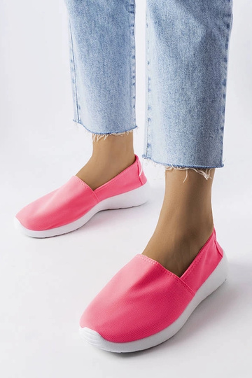 Pink Winding Slip-On Sneakers