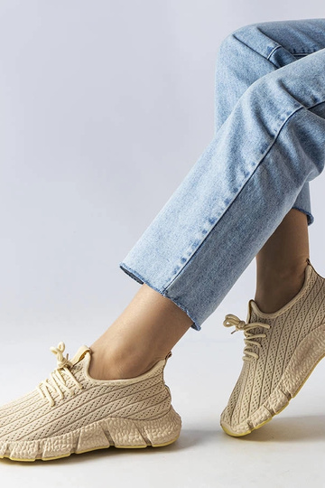 Lysbeige Élodie sportssneakers