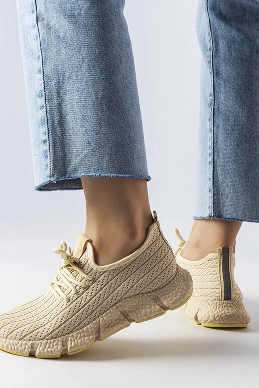 Baskets de sport Élodie beige clair