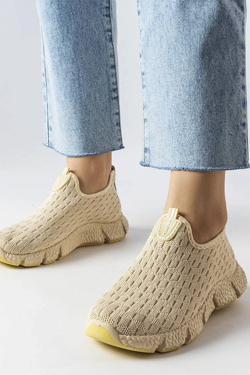 Lysbeige Obenor slip-on sportssneakers Lysbeige Obenor slip-on sportssneakers