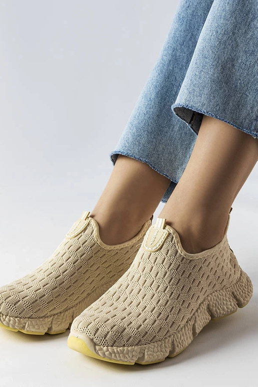 Lysbeige Obenor slip-on sportssneakers Lysbeige Obenor slip-on sportssneakers