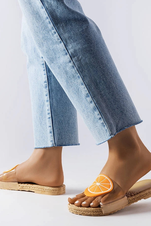 Transparante sandalen met...