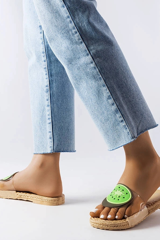 Transparente Kiwi-Flip-Flops Foddie