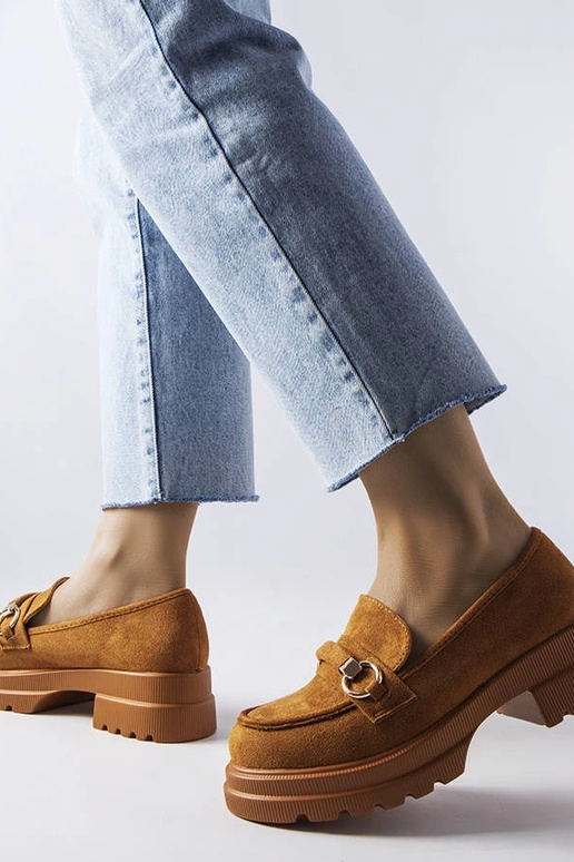 Braune Loafer mit massiver Artista-Sohle Braune Loafer mit massiver Artista-Sohle