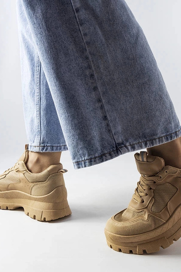 Mikeladze dunkelbeige Sportschuhe für Damen 2