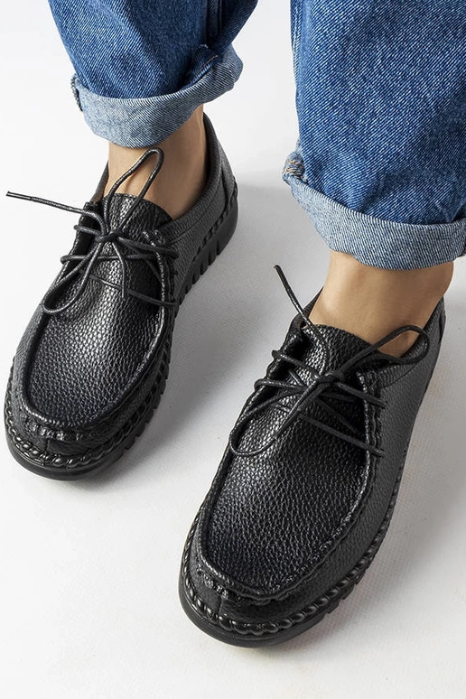 Bottines noires ajustables, « Tuva »