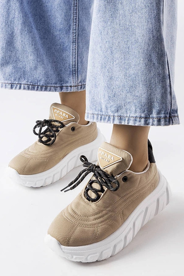 Mørke beige Aisys sneakers 2