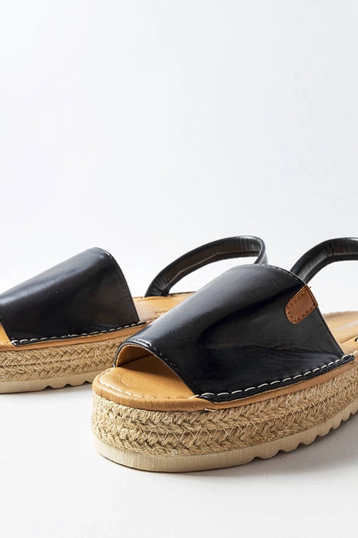 Espadrilles noires à plateforme, «...