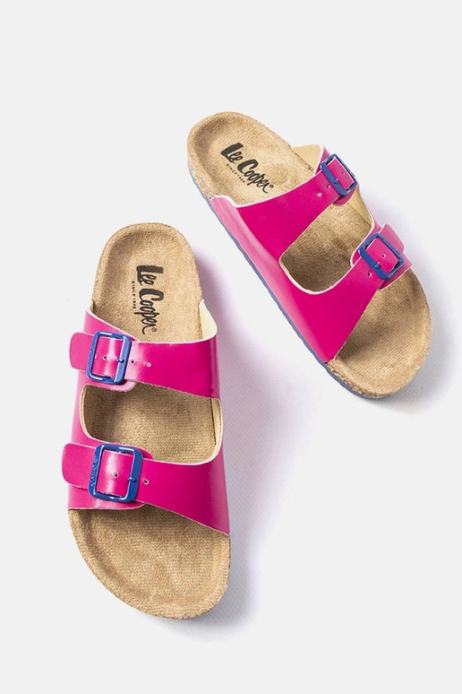 Chaussons en liège roses, « Lee...