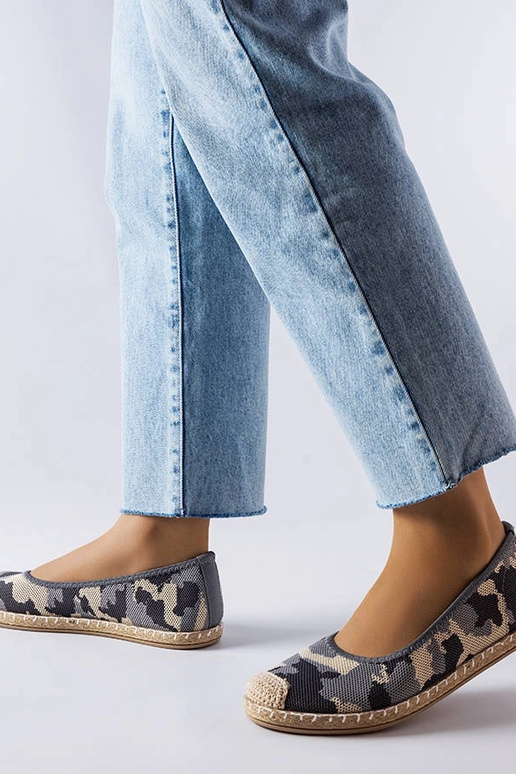 Benedum grå slip-on espadriller