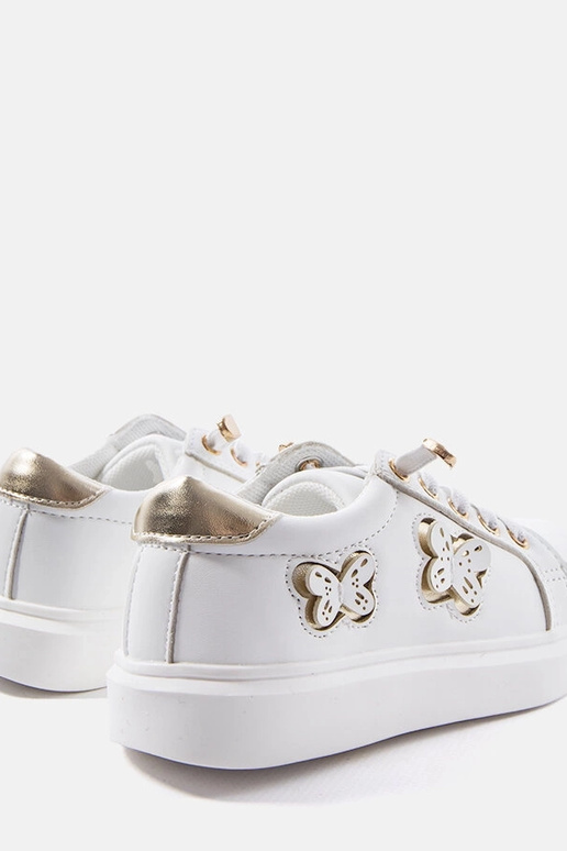 Hvide sneakers dekoreret med Senapus... Hvide sneakers dekoreret med Senapus...