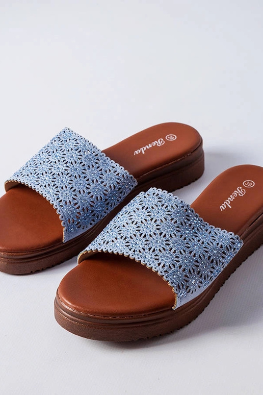 Blå gennembrudte rutsjebaner med...