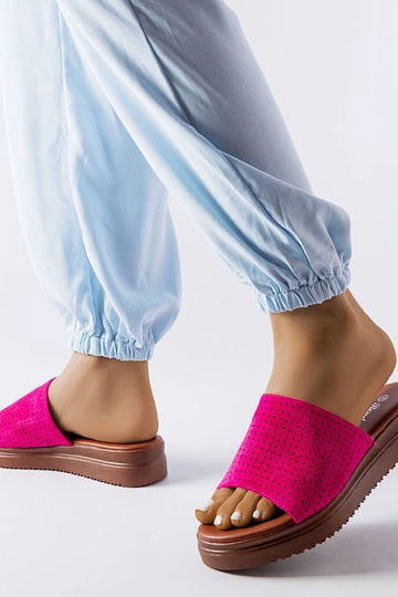 Mørkerosa flip-flops med...