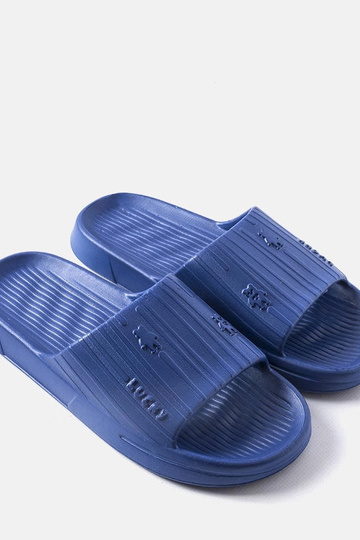 Donkerblauwe herenslippers,...