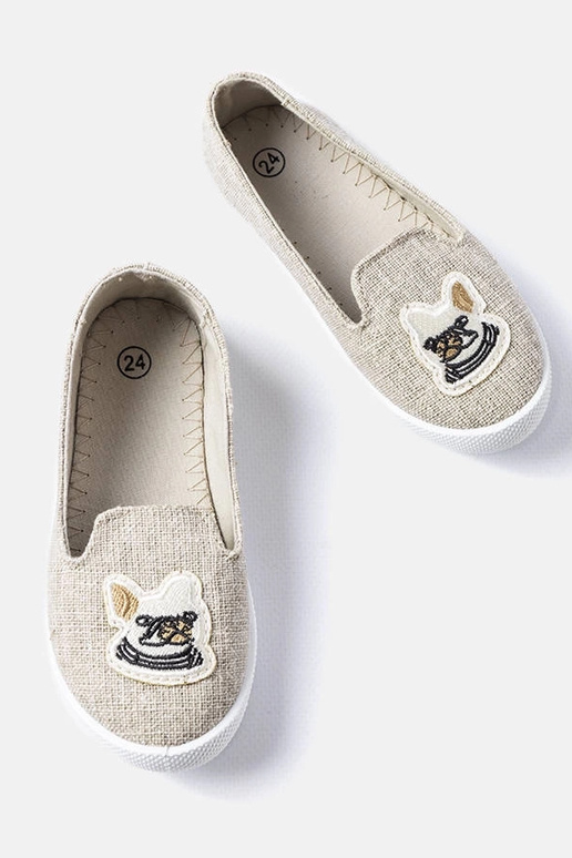 Graue Kinder-Sneaker mit...