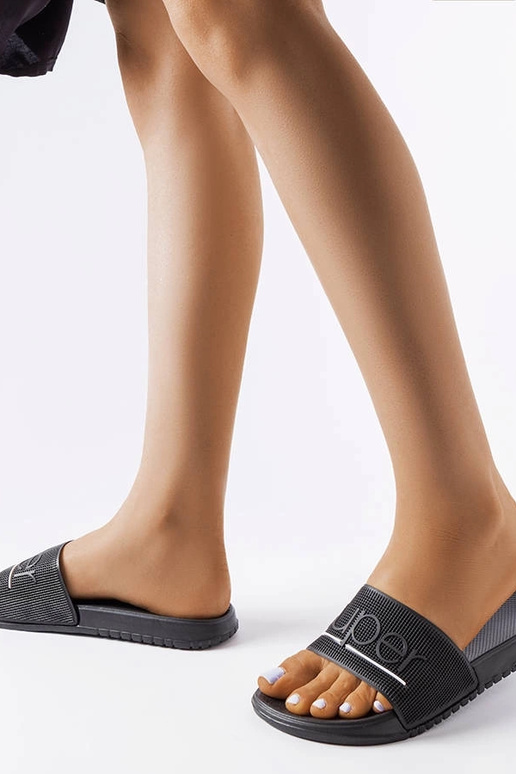 Schwarze Azelio-Flip-Flops aus Gummi Schwarze Azelio-Flip-Flops aus Gummi