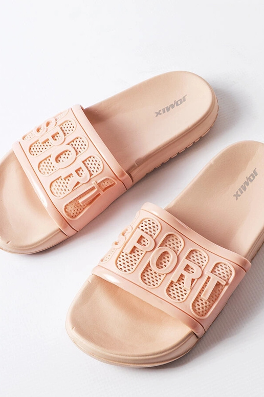 Moiariello lyserøde gummiflip-flops