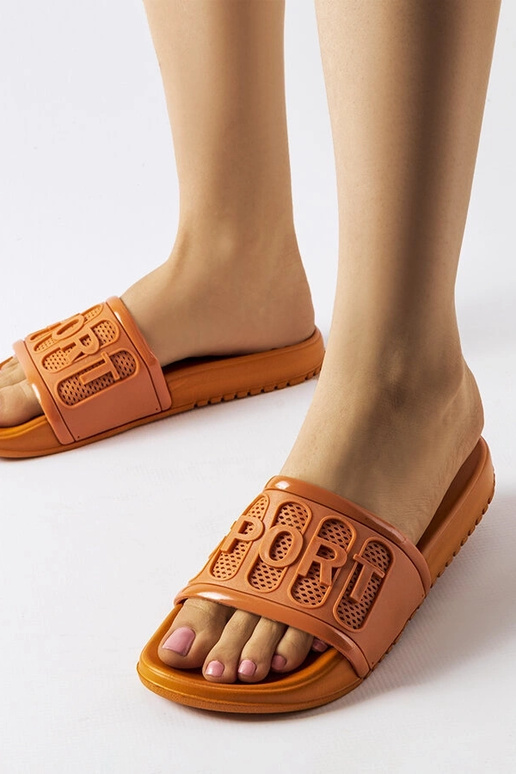 Moiariello orange gummiflip-flops