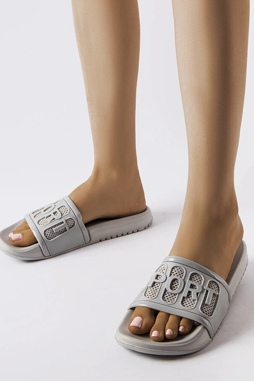 Moiariello Grå gummiflip-flops