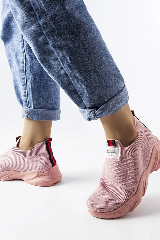 Greco Pink Slip-On Sneakers til kvinder