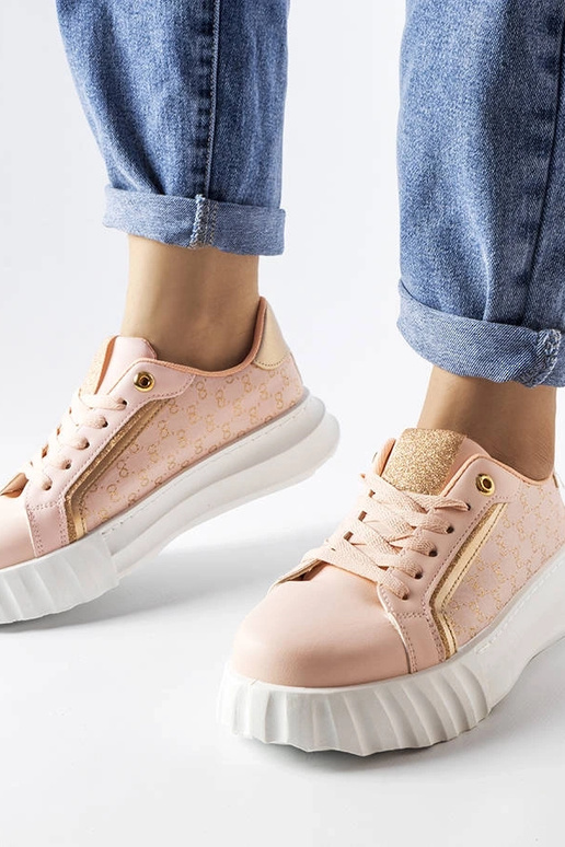 Rosa Plateau-Sneakers „Giuseppe“