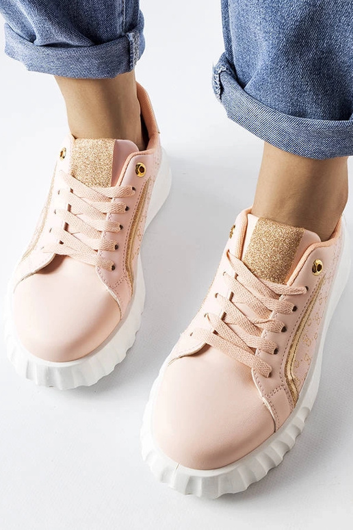 Rosa Plateau-Sneakers „Giuseppe“