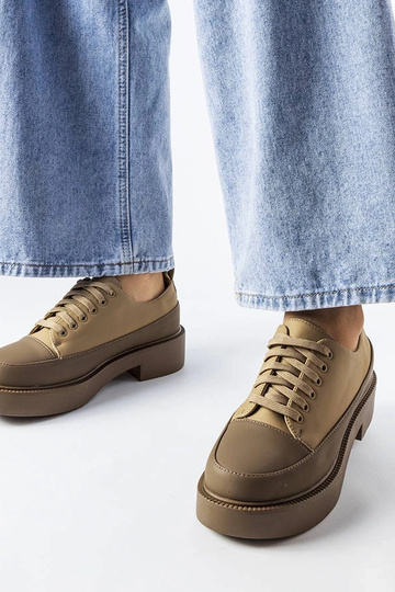 Chaussures plates marron Merico 2