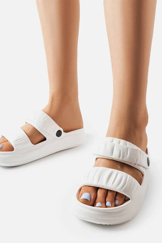 Griffin hvid skum flip-flops