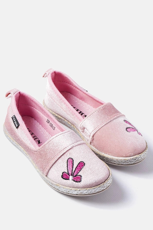 Ballerines en velours rose Patria Ballerines en velours rose Patria