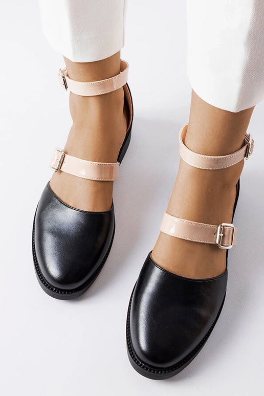 Sorte Josiane spænde ballet flade Sorte Josiane spænde ballet flade