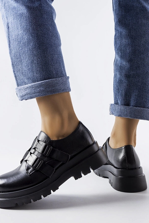 Schwarze Plateauschuhe „Prospero“ Schwarze Plateauschuhe „Prospero“