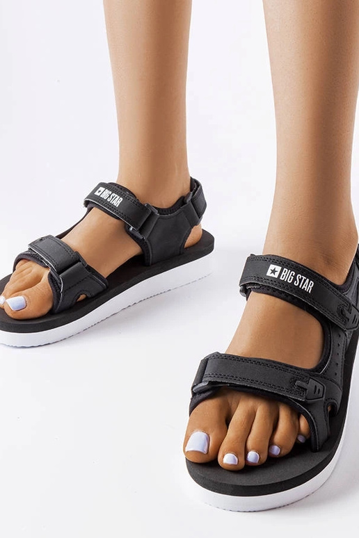 Big Star Black Foam Sandaler LL274789