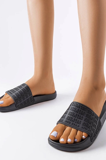 Zwarte slippers, „Big Star LL274A147"