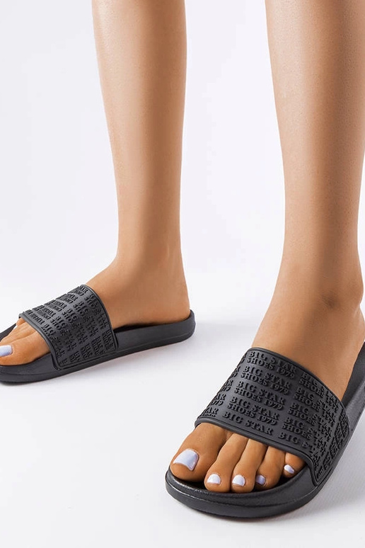 Zwarte slippers, „Big Star LL274A147"