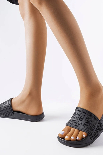 Zwarte slippers, „Big Star LL274A147" 2