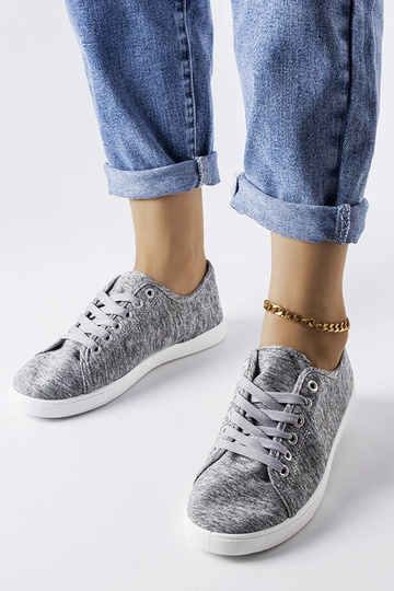 Baskets en tissu gris Razan 2