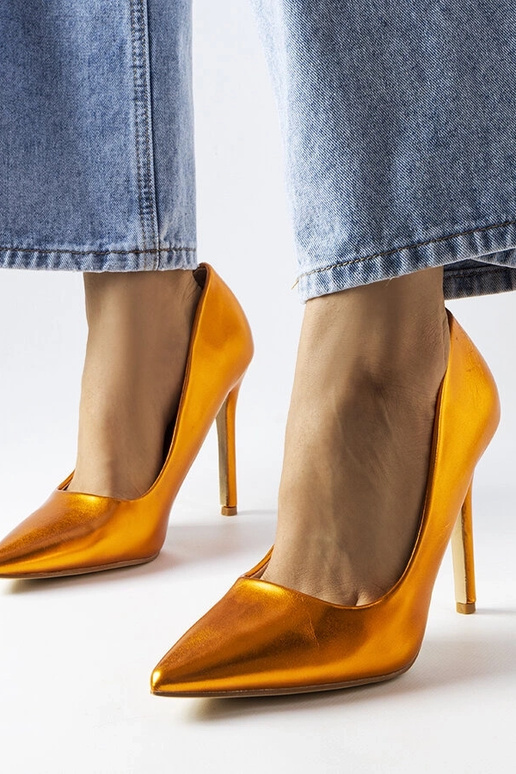 Delis – Pumps in Orange mit... Delis – Pumps in Orange mit...