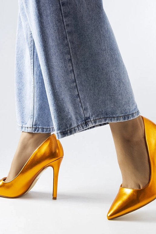 Delis – Pumps in Orange mit... Delis – Pumps in Orange mit...