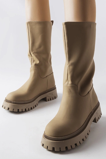 Bottines marron mates, «...