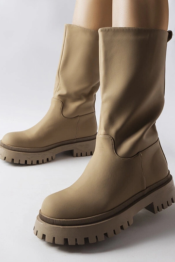 Bottines marron mates, «... 2