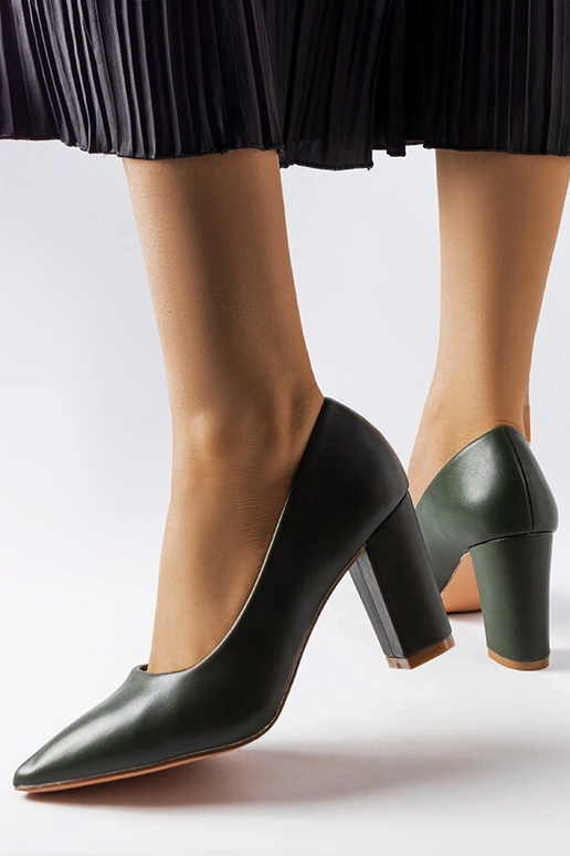 Maurelle Grüne Pumps mit Absatz Maurelle Grüne Pumps mit Absatz