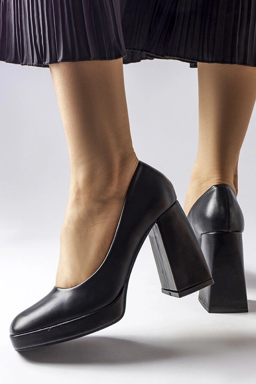 Schwarze Mailly Pumps mit hohem Absatz Schwarze Mailly Pumps mit hohem Absatz