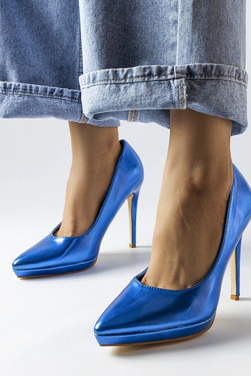 Kristin – Blaue Heels mit...