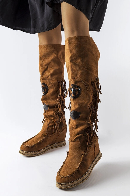 Bottes compensées Cascia caramel Bottes compensées Cascia caramel