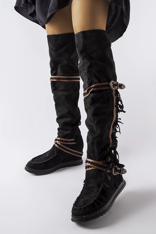 Sorte kilestøvler Novella Sorte kilestøvler Novella