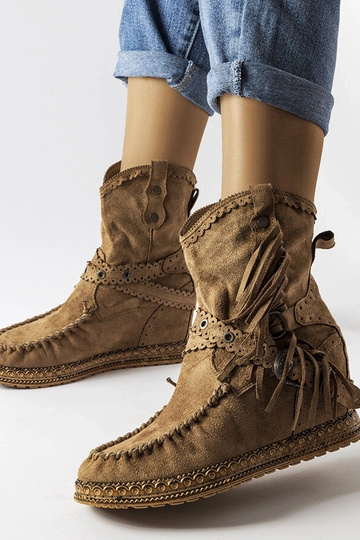 Bottines compensées Teodata marron foncé 2