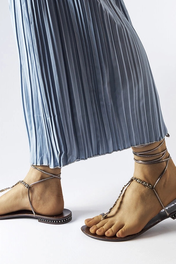 Sandales gris foncé avec... 2